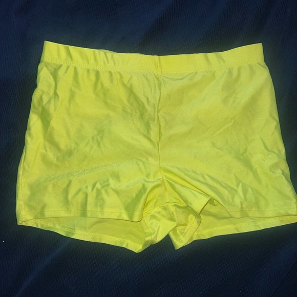 Women's Yellow Shorts - Picture 1 of 4